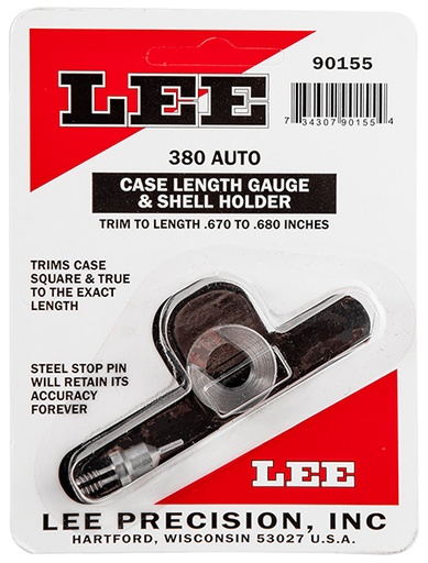 [734307901554] Lee Precision 90155 Case Length Gauge  380 ACP