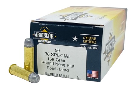 [812285024851] ARMS FAC385N         38SPL 158GR RNFP LEAD   50/20
