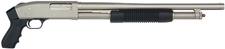 [015813523400] Mossberg 52340 500 JIC Cruiser 12 Gauge 5+1 18.50" Silver Marinecote Black Fixed w/Pistol Grip Right Hand, Knife w/Codura Case