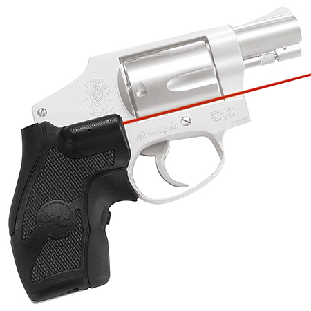 [610242004058] Crimson Trace 011680 Lasergrips  Fits S&W J Frame Round Butt, Red Laser Black Polymer