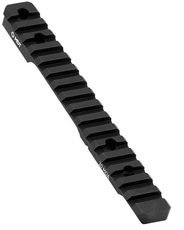 [990482719579] Mdt Sporting Goods Inc 102189BLK Picatinny Scope Rail  Black Anodized Aluminum 11" Long Fits Howa 1500 Short Action, 20 MOA
