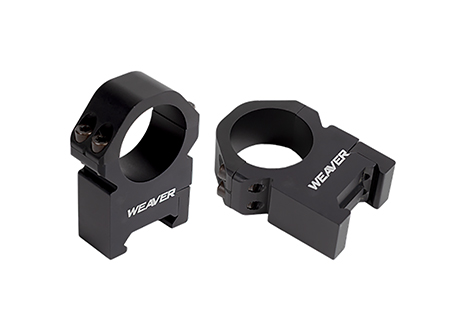 [604544696332] Weaver Mounts 48381 Precision  Black Aluminum 1" Tube Medium