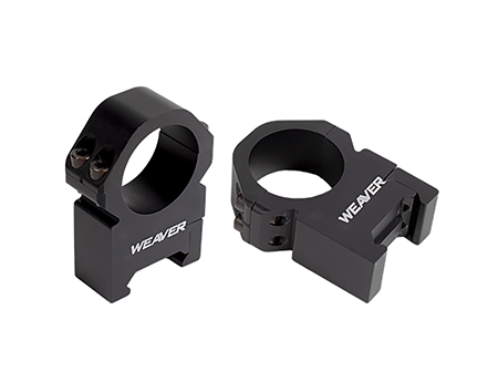 [604544696400] Weaver Mounts 48386 Precision  Black Aluminum 30mm Tube Medium