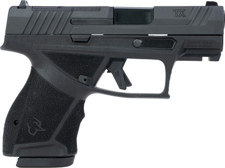 [725327640172] Taurus  TX 9  Compact 9mm Luger 10+1 3.40" Black Barrel, Black Nitride Alloy Steel Optic Ready/Serrated Slide, Black Stainless Steel Frame w/Picatinny Rail, Interchangeable Backstrap Grip