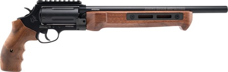 [725327944331] Taurus 2-JHD441013MAG-W Judge  45 Colt (Long Colt)/410 Gauge 5 Shot 13" Matte Black Oxide Picatinny Rail Barrel, Cylinder  &  Alloy Steel Frame, Walnut Grip