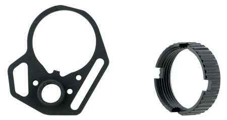 [708747546309] Strike Industries ARMFEP & ACN Multi-Function End Plate and Castle Nut Steel Black