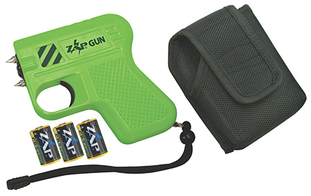 [797053002197] Zap ZAPGUN Zap Gun Stun Gun/Flashlight Range of Close Contact Green Plastic