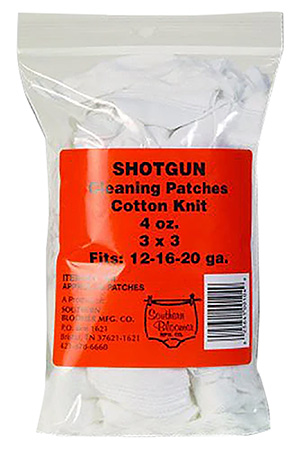 [025641001049] Southern Bloomer 104 Cleaning Patches  12/16/20 Gauge Shotgun Cotton 85/Bag