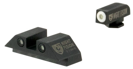 [856386007047] Night Fision GLK001003WGW Tritium Night Sights For Glock  Green Tritium White Outline Front Sight- Green Tritium White Outline Rear Sight Glock 17/17L/19/22