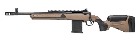 [011356329905] Savage Arms 32990 110 Scout V2 450 Bushmaster 4+1 16.50" Medium Heavy Profile Barrel, Arca Rail Forend, Coyote Tan AccuStock w/AccuFit V2 Synthetic Stock, Left Hand
