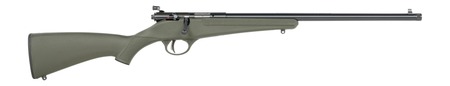 [062654138133] Savage Arms  Rascal F-SR 22 LR 1rd 16.13" Matte Black Single Shot Threaded Barrel,  Green Synthetic Stock, Right Hand