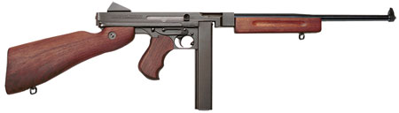 [602686222006] Thompson TM1C M1 Carbine Lightweight Carbine 45 ACP Caliber with 16.50" Barrel, 30+1 Capacity (Stick), Black Hard Coat Anodized Metal Finish, American Walnut Stock Wood Grip Right Hand