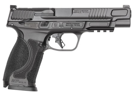 [022188905205] Smith  &  Wesson 14673 M & P M2.0 Metal 9mm Luger 10+1 5" Black Armornite Stainless Steel Barrel  &  Optic Ready/Serrated Slide, Black Armornite Stainless Steel Frame w/Picatinny Rail, Interchangeable Palms