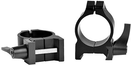 [656813000289] Warne 200LM Vertical Rings Maxima Matte Black 1" Low Quick Detach 0 MOA