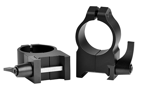 [656813000302] Warne 202LM Vertical Rings Maxima Matte Black 1" High Quick Detach 0 MOA
