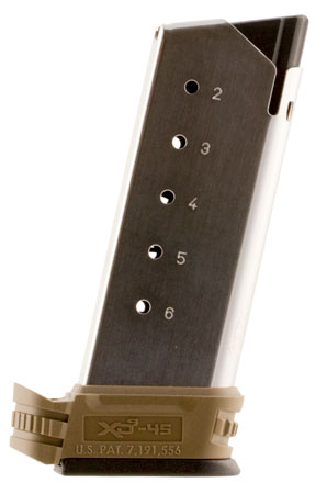 [706397900274] Springfield Armory XDS5006DE XD-S  6rd 45 ACP SS/FDE Stainless Steel