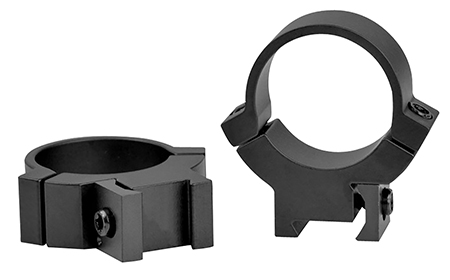 [656813001217] Warne 721M Rimfire 70/30 Horizontal Split Matte Black Steel 1" Tube Medium 3/8"/11mm Dovetail 0 MOA