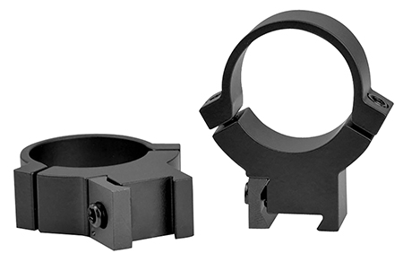 [656813001248] Warne 722M Rimfire 70/30 Horizontal Split Matte Black Steel 1" Tube High 3/8"/11mm Dovetail 0 MOA