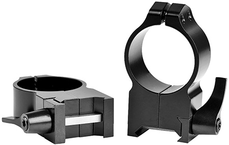 [656813000845] Warne 216LM Vertical Rings Maxima Matte Black 30mm Extra High Quick Detach 0 MOA