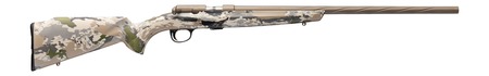 [023614869733] Browning 025260202 T-Bolt Speed 22 LR 10+1 22" Smoked Bronze Cerakote Spiral Fluted Threaded Barrel, Smoked Bronze Cerakote Steel Drilled  &  Tapped Receiver, Ovix Camo Fixed Synthetic Stock, Right Hand