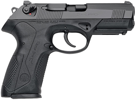 [082442885674] Beretta USA JXF9F20CA Px4 Storm *CA Compliant Full Size Frame 9mm Luger 10+1, 4.10" Black Steel Barrel, Black Bruniton Serrated Steel Slide, Black Polymer Frame w/Picatinny Rail, Ambidextrous