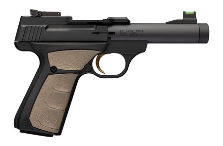 [023614871446] Browning 051609490 Buck Mark Micro Bull SR 22 LR 10+1 4.40" Matte Black Threaded Bull Barrel, Matte Black Alloy Frame, Black/FDE Overmolded UFX Grip, RMSc Footprint