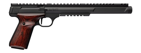 [023614872061] Browning 051613490 Buck Mark Hunter Varmint SR 22 LR 10+1 10.50" Matte Black Threaded Barrel, Matte Black Aluminum Frame w/Top  &  Lower Picatinny Rail, Rosewood Laminate w/Buckmark Grip