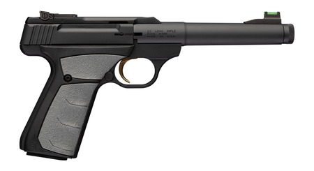 [023614872443] Browning 051617490 Buck Mark Camper 22 LR 10+1 5.90" Matte Black Threaded Bull Barrel, Matte Black Aluminum Frame, Gray UFX Grip