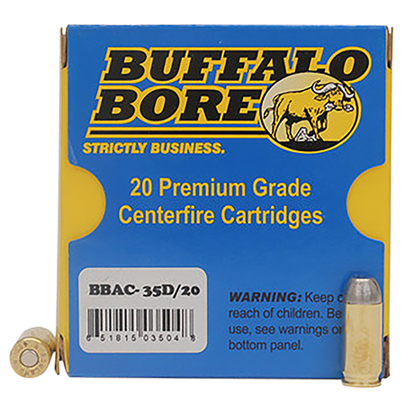 [651815035048] Buffalo Bore Ammunition 35D20 Personal Defense Strictly Business 460Rowland 255gr Hard Cast Flat Nose 20 Per Box/12 Case