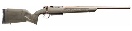 [840290540554] Christensen Arms 801-15055-01 Evoke  25 Creedmoor 4+1 20" Burnt Bronze Cerakote Threaded Barrel, Burnt Bronze Cerakote Drilled  &  Tapped Receiver, Picatinny Rail Forend, OD Green Fixed Synthetic Stock