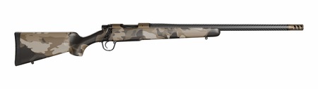 [840290540776] Christensen Arms 801-060083-00 Ridgeline FFT Full Size 22 Creedmoor 4+1 20" Carbon Fiber Threaded Barrel, Burnt Bronze Cerakote Steel Drilled  &  Tapped Receiver, Barren Dune Camo Fixed Synthetic Stock