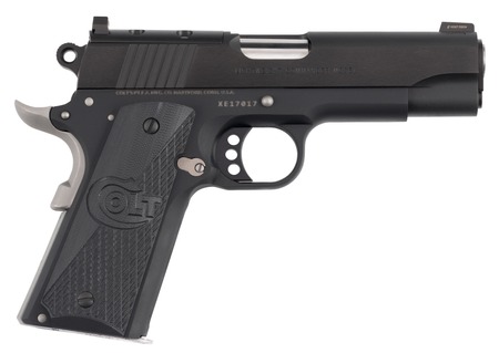 [098289113719] Colt Mfg O4840NC-OR Night Commander  45 ACP 8+1 4.25" Stainless Barrel,  Matte Black Cerakote Stainless Steel Optic Ready/Serrated Slide, Matte Black Cerakote Aluminum Frame w/Beavertail, Black G10 Gr