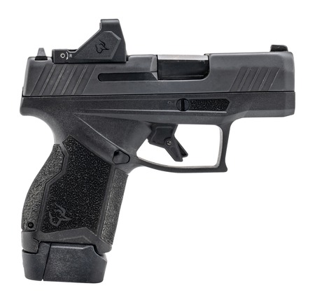 [725327944218] Taurus 1-GX4MP931-RD GX4 w/Optic Micro-Compact Frame 9mm Luger 13+1 3" Satin Black DLC Barrel, Black Gas Nitride Alloy Steel Serrated w/Optic Slide, Black Stainless Steel Frame, Textured Grip, Viridia