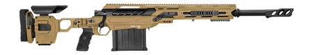 [842940109586] Cadex Inc CDX50DUAL50206BR20I2J5 CDX-50 Tremor 50 BMG 5+1 20.60" Black DLC Match Grade Threaded Barrel, Black DLC Aluminum Receiver w/Picatinny Rail, Adjustable Folding Hybrid Tan Stock, Black Polymer