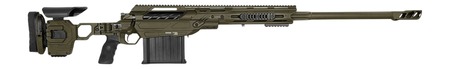[842940111558] Cadex Inc CDX50DUAL5029BR40I2J5N CDX-50 Tremor 50 BMG 5+1 29" Black DLC Match Grade Threaded Barrel, Black DLC Aluminum Receiver w/Picatinny Rail, Adjustable Folding OD Green Stock, Black Polymer Grip