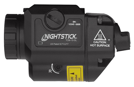 [017398808187] Nightstick TCM10GL Compact Weapon-Mounted Light with Green Laser  Black Anodized 650 Lumens White Light