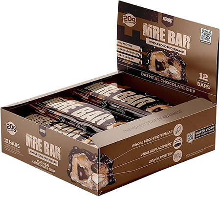 [810197250702] Redcon1 RC1MREBOCC12 MRE Protein Bar Oatmeal Chocolate Chip 12 Pack