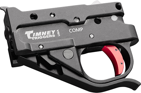 [081950222865] Timney Triggers 10222CCOMP Replacement Trigger  Compact Black/Red Drop-In Fits Ruger 10/22