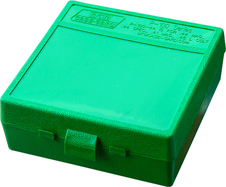 [026057114101] MTM Case-Gard P1004410 Ammo Box Flip-Top Multi Caliber Green Polypropylene 100rd