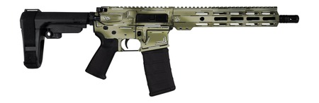 [810188107107] Shark Coast Tactical SCC07107ANOD-P Anime-15 5.56 NATO 30+1 10.50" Black Nitride Threaded Barrel, Aluminum Receiver w/Picatinny Rail, M-LOK Handguard, Polymer SB Tactical SBA3 Brace, Magpul MOE Grip,