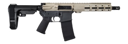 [810188107169] Shark Coast Tactical SCC07169FCAT-P Fisher Cat 5.56 NATO 30+1 Black Nitride Threaded Barrel, Aluminum Receiver w/Picatinny Rail, M-LOK Handguard, Polymer SB Tactical SBA3 Brace, Magpul MOE Grip, Right
