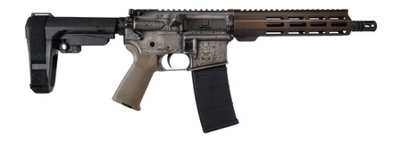 [810188107527] Shark Coast Tactical SCC07527VIK-P Viking 5.56 NATO 30+1 10.50" Black Nitride Threaded Barrel, Aluminum Receiver w/Picatinny Rail, M-LOK Handguard, Polymer SB Tactical SBA3 Brace, Magpul MOE Grip, Rig