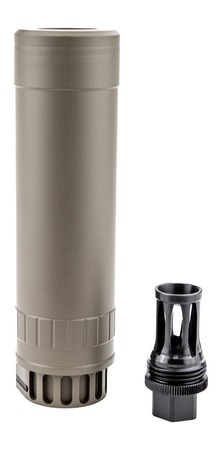 [784668806982] Kgm Suppressors RT-R556A2-TI-QD-FDE R556A2 5.56mm 1.75" FDE Stainless Steel/Inconel 1/2"x28