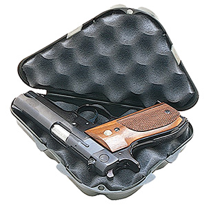 [026057303406] MTM Case-Gard 802C40 Single Handgun Case  made of Nylon w/ Black Finish  &  Foam Padding 9.50" x 5.90" x 2.10" Exterior Dimensions