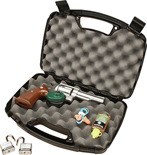 [026057301501] MTM Case-Gard 80740 Single Handgun Case  13" Black Handgun Polypropylene