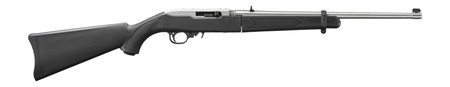 [736676320103] Ruger 32010 10/22 Takedown 22 LR 10+1 18.50" Satin Stainless Steel Barrel, Drilled  &  Tapped Receiver, Black Fixed Synthetic Stock