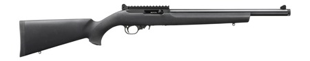 [736676320240] Ruger 32024 10/22  22 LR 10+1 16.12" Satin Black Threaded Barrel, Black Alloy Steel Receiver w/Picatinny Rail, Black Hogue Overmolded Synthetic Stock