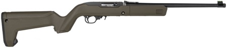 [736676320134] Ruger 32013 10/22 Takedown Sports South Exclusive Full Size 22 LR 10+1 16.40" Blued Threaded Barrel, Satin Black Steel Receiver w/Scope Base Adapter, Magpul X-22 Backpacker OD Green Synthetic Stock, R