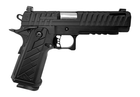 [787450998117] Live Free Armory HG8640-N Apollo 11 V2 Full Size Frame 9mm Luger 18+1 4.90" Stainless Barrel, Black Cerakote Steel Optic Cut/Serrated Slide, Black Cerakote Steel Frame w/Beavertail  &  Picatinny Rail, B