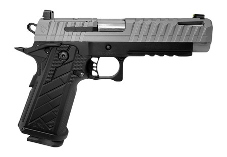 [787450998124] Live Free Armory HG8641-N Apollo 11 V2 Full Size Frame 9mm Luger 18+1 4.90" Stainless Barrel, Gray Cerakote Steel Optic Cut/Serrated Slide, Black Cerakote Steel Frame w/Beavertail  &  Picatinny Rail, Bl
